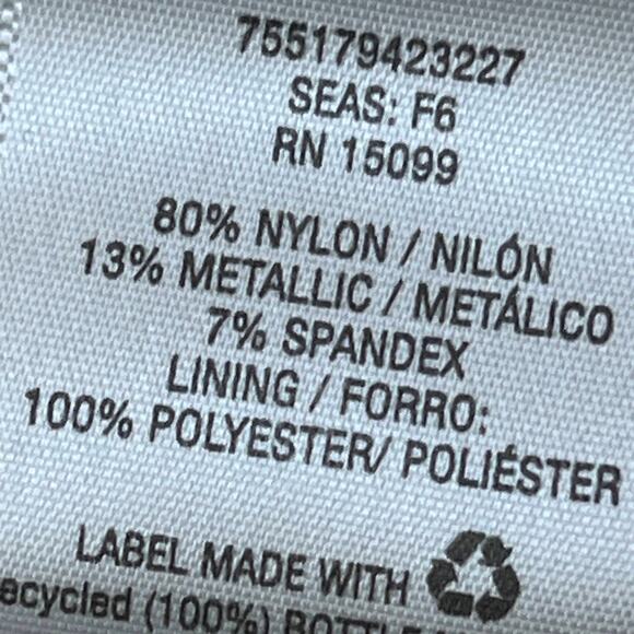 Simply Emma NWT Glitter Knit A-Line Dress Black Silver Women's 20W Formal Dance - Picture 8 of 8